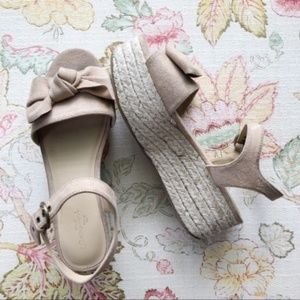 Universal Thread Bow Tied Platform Sandals - 6 1/2